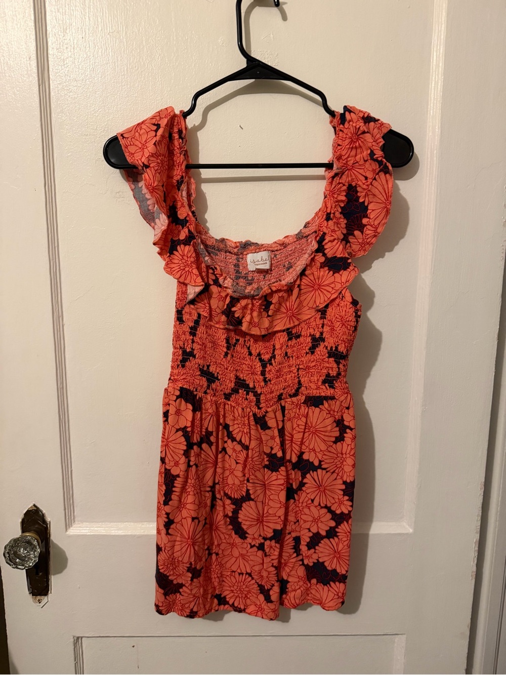 Ingrid & Isabel Coral and Black Floral Maternity Top